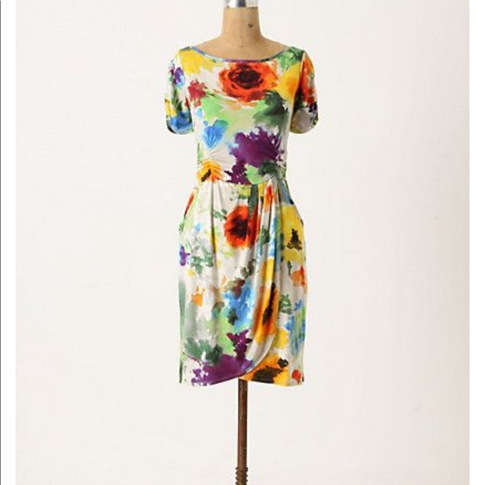 Anthropologie Weston Wear Gathered Hemlock Dress